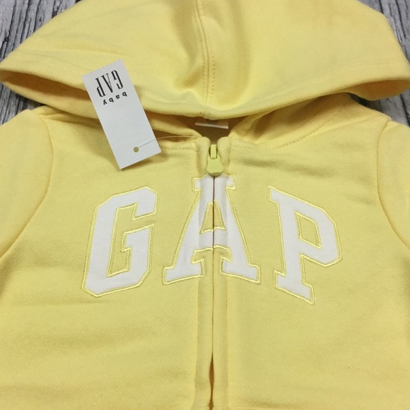 Gap Girls 4T Yellow Hoodie Sweatshirt - Picture 3 of 3